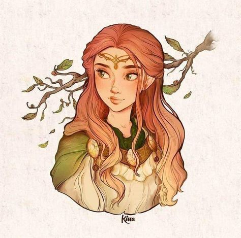 Elves Illustration, Medieval Forest, Wood Elves, Elf Characters, 얼굴 그리기, Tauriel, Wood Elf, Dungeons And Dragons Characters, Arte Sketchbook