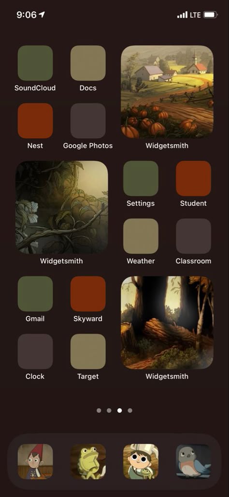 Over The Garden Wall Iphone Layout, Over The Garden Wall Homescreen, Over The Garden Wall Wallpaper Desktop, Over The Garden Wall App Icons, Over The Garden Wall Phone Theme, Phone Makeover, Homescreen Idea, Iphone Ideas, Phone Layouts