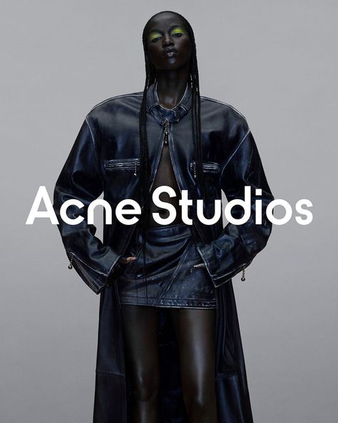 Carlijn Jacobs, Anok Yai, Avant Garde Aesthetic, Jean Skirt Outfits, Acne Studio, Fashion Stand, Campaign Fashion, Famous Black, Fall Denim