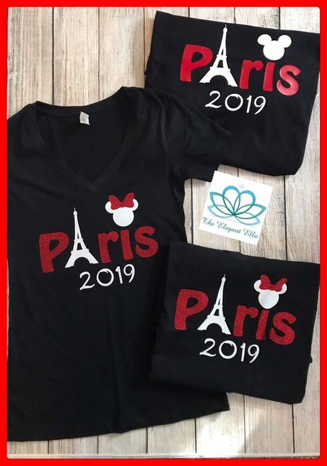 Disney Paris Family Shirts, Disneyland Paris Family Shirts, Disneyland Paris Shirt Ideas, Disney Paris Shirt Ideas, Disneyland Paris Shirts, Paris Shirt Ideas, Disney Graphic Print T-shirt For Disney Trips, Family Matching Graphic T-shirt For Disney Trips, Disney T-shirt With Cartoon Print For Disney Trips