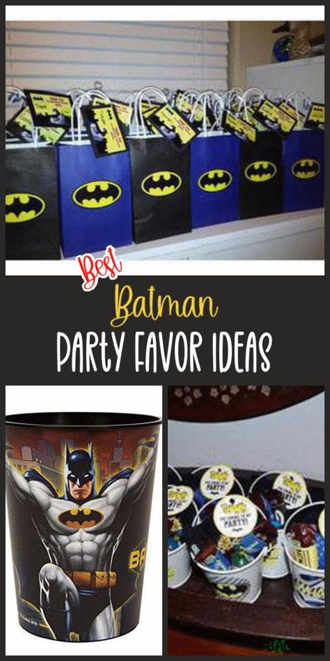 Batman Party Favors, Batman Theme Party, Birthday Party Favors For Kids, Batman Party Decorations, Superhero Party Games, Batman Baby Shower, Superhero Party Favors, Party Favor Ideas, Batman Theme