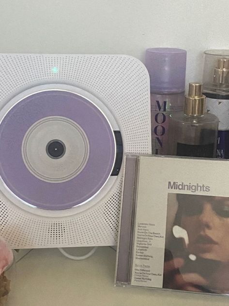 Midnights Lavender Edition, Taylor Aesthetic, Meet Me At Midnight, Taylor Core, Room Deco, Room Makeover Bedroom, Sweet Nothings, At Midnight, Cd Player