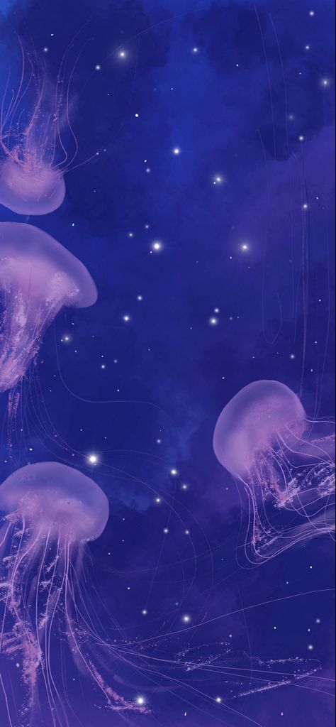 Jelly Fish Wallpaper Aesthetic, Cool Blue Wallpaper, Moon Jelly, Magic Stars, Jellyfish Pictures, 3d Maze, Light Purple Wallpaper, Jellyfish Light, Ocean Coral