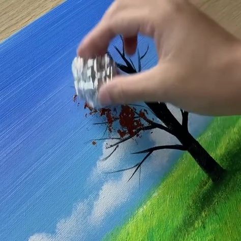 214K views · 7.2K reactions | Autumn Oak Tree Acrylic Painting | By Painting Skills | Facebook Oak Tree Painting, Tree Acrylic Painting, Burr Oak, Painting Skills, Acrylic Painting Techniques, Art Instructions, Beginner Painting, Oak Tree, Painting For Kids