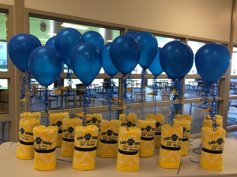 High School CIF Swim Team gift Water Polo Decorations, Swim Team Party, Swim Banquet, Swim Team Gifts, Banquet Centerpieces, Senior Night Posters, Sports Banquet, Posters Ideas, Team Ideas