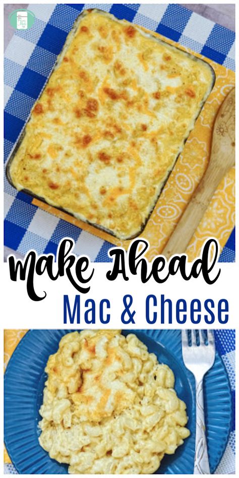 Meal Train Mac And Cheese, Freezer Meal Mac And Cheese, Freezer Meals Mac And Cheese, Mac N Cheese Freezer Meal, Baked Mac And Cheese Recipe Freezer, Frozen Pasta Meals Freezer Recipes, Freezable Macaroni And Cheese, Freezer Mac N Cheese, Make Ahead Crockpot Mac And Cheese