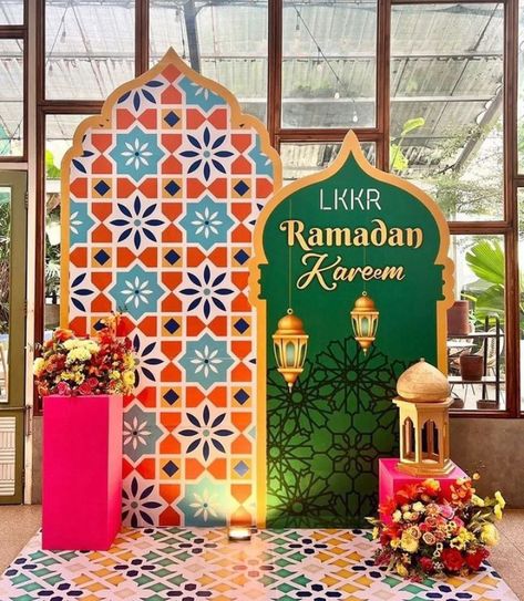 Islamic Backdrop, Eid Backdrop, Raya Deco, Ramadhan Design, Unique Event Decor, Buddha Canvas Art, Bridal Show Booths, Arabian Decor, Wedding Tent Decorations