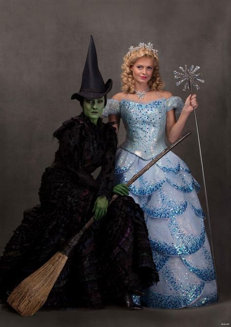 Elphaba Costume, Wicked On Broadway, Glinda Costume, Glinda Wicked, Broadway Wicked, Wicked Broadway, The Wicked Witch Of The West, Wicked Costumes, Broadway Costumes