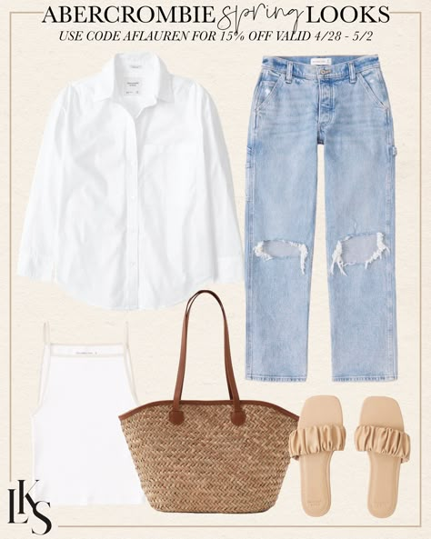 Outfits For Vacation Casual, Coastal Spring Outfits, Basic Spring Outfits, Spring Clothes For Women, 2023 Spring Outfits, Beach Basics, Lauren Kay Sims, Street Style Outfits Casual, Casual Chic Spring