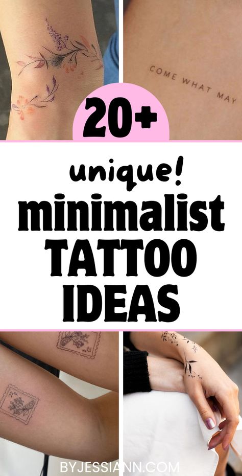 20+ of the Best Minimalist Tattoo Inspo - Unique & Simple Tattoo Ideas Minimalist Bicep Tattoos For Women, Simple Walk In Tattoos, Tattoos About Being Different, Simple Tattoos Minimalist, Delicate Meaningful Tattoos, Fresh Tattoo Care, Cute Spots For Tattoos, Loved Tattoo Word, Minimalist Tattoo Best Friends