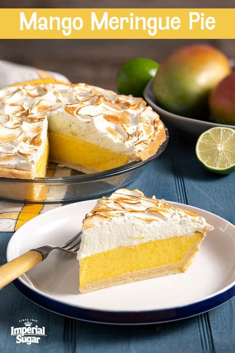 Mango Meringue, Mango Filling, Meringue Recipes, Mango Pie, Mango Tart, Meringue Topping, Mango Dessert, Dessert Simple, Cook Recipes