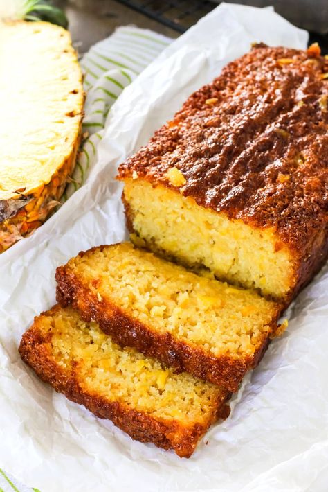 This Moist and Delicious Pineapple Cake is amazing! Rich and full of pineapple flavour. Serve it for dessert with a scoop of vanilla ice cream or whipped cream. So good. Turkey Pineapple, Classic Spinach Dip Recipe, Classic Spinach Dip, Christmas Ham Recipes, Strawberry Fluff, Slice Cake, Spinach Dip Recipe, Pineapple Recipes, Pretty Life