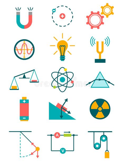 Physics icons set royalty free illustration Science Lab Decorations, Physics Projects, Pizza Art, Indian Art Gallery, Doodle Icon, Wall Drawing, Art Gallery Wallpaper, Decorate Notebook, Cute Patterns Wallpaper