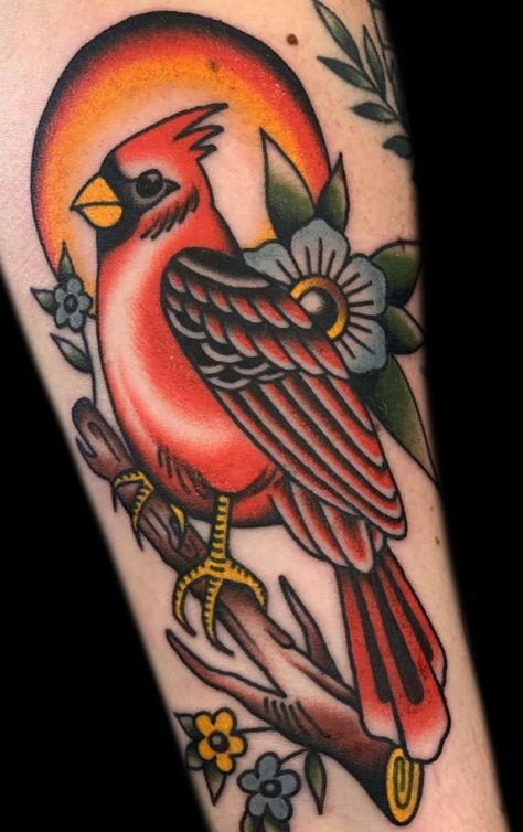 Neo Traditional Cardinal Tattoo, Traditional Cardinal Tattoo, Tat Sleeve, Tattoo Doodles, Nana Tattoo, Cardinal Tattoo, Related Tattoos, Cardinal Tattoos, Peacock Tattoo