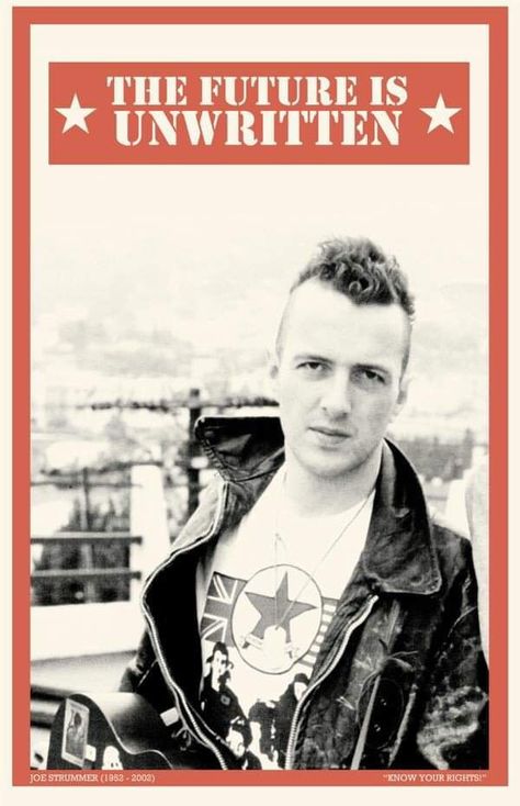 Joe Strummer Quotes, The Clash Poster, Bands Posters, Fever Ray, The Future Is Unwritten, Sams Town, Mick Jones, New Wave Music, Joe Strummer