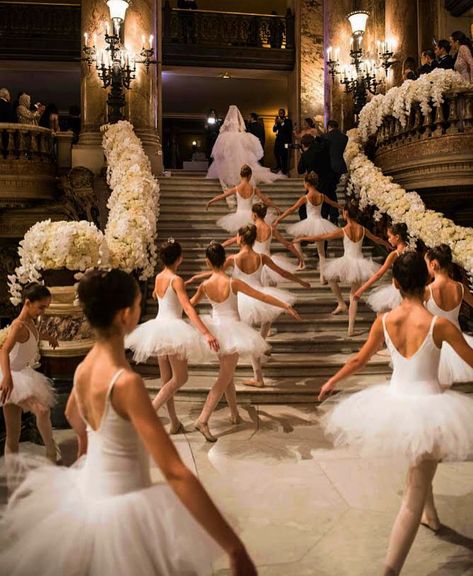 Adstreetstyle on Instagram: “Fairytale Fantasies 👰🏼💍#inspiration @lara.vissante #bridal #wedding #adstreetstyle” Swan Lake Wedding, Opera Garnier Paris, Lake Theme, Dark Wedding Theme, Swan Wedding, Opera Garnier, Dream Wedding Reception, Wedding Dress Bustle, Dream Wedding Decorations