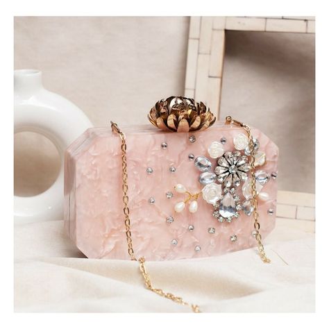 👉 Swipe for more designs Acrylic Clutch with Embellishments ✨ Code: 00/T15FS 💰 DM for prices ➡️ Size : 8x5 inch ➡️ One side embellished, other side plain Acrylic ➡️ Lotus Metal Flower Lock on Top ➡️ Magnetic Closure ➡️ Sling Chain Included ➡️ Material - Acrylic (Lighter & Stronger then Resin - Approx. 500gms) ➡️ Packed in Thermocol Box for protection against transit damage Same design can be made in other colors as well Attach color screenshot with order if you change color of actual... Bridal Favors, Acrylic Clutch, Ethnic Bag, Potli Bags, Metal Flower, Stone Work, Metal Flowers, Wedding Shop, Clutch Purse