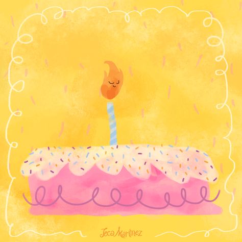 Birthday Cake Gif, First Birthday Cupcakes, 1st Birthday Girl Decorations, Happy Birthday Art, Cute Happy Birthday, Birthday Illustration, Birthday Blessings, Happy Wishes, Happy Birthday Mom