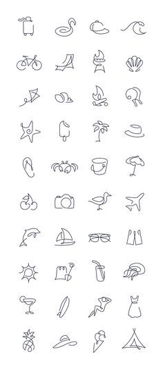 Beach Trip Tattoos, Summery Tatoos, Mini Tattoos Beach Theme, Small Tattoo Ideas Ocean, Tattoos Beach Theme, Easy Beach Tattoo, Summer Theme Tattoo, Summer Themed Tattoos, Simplistic Beach Tattoo