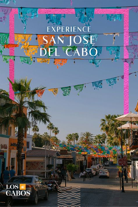 Have you visited the vibrant town of San José del Cabo before? It's known for its cultural heritage, history, and artistic scene. One of the most popular activities in San José del Cabo is the Art Walk. Every Thursday evening, November through June, galleries in the Art District stay open late so you can check out inspiring works from artists across Mexico. You’ll also find live music and street shows providing a festive soundtrack for your browsing. Cabo Trip, San Jose Del Cabo Mexico, Cabo Vacation, Cabo Mexico, Thursday Evening, San Jose Del Cabo, Art District, Art Walk, Arts District