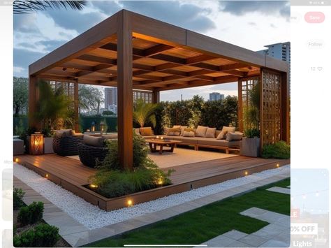 Backyard Envy, Modern Mexican Home, Rooftop Patio Design, Modern Gazebo, Outdoor Renovation, Hacienda Style Homes, Backyard Dreams, Terrace Garden Design, Outdoor Patio Designs