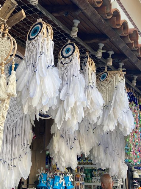 Greece Evil Eye, Evil Eye Dream Catcher, Eye Dream Catcher, Dream Catcher Art, Desi Aesthetic, Witch Aesthetic, Dreamcatchers, Dream Catchers, Girly Outfits