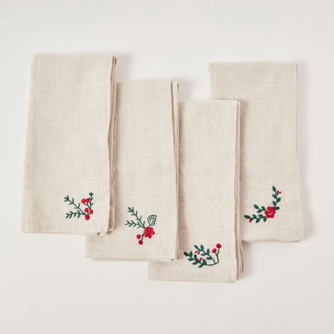 DIY Christmas napkins