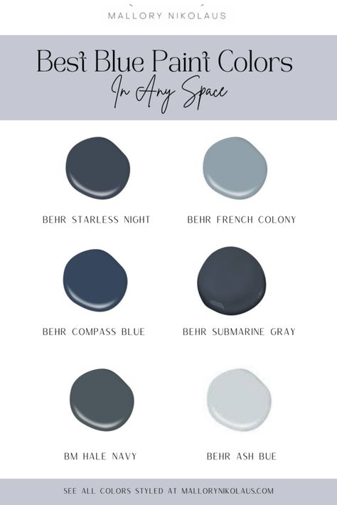 Behr Paint Colors Navy, Behr Blue Paint Colors Bedrooms, Behr Paint Colors Blue, Behr Blue Grey Paint Colors, Behr Blue Paint, Behr Blue Paint Colors, Grey Blue Paint, Behr Gray Paint, Behr Blue