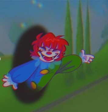 Pepper The Clown, Peppers Playhouse Pfp, Peppers Playhouse Fanart, Dreamcore Pfp, Clowncore Art, Roblox Weirdcore, Peppers Playhouse, Backrooms Aesthetic, Kidcore Pfp