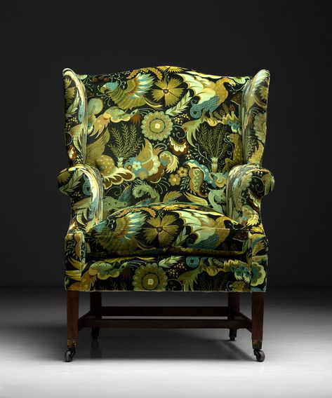 Generous Wing Chair in Phantasia Velvet by House of Hackney :: Obsolete House Of Hackney, Office Nook, Wing Chair, Wingback Chair, Great Rooms, Home Living Room, Accent Chairs, Dream House, Home And Living