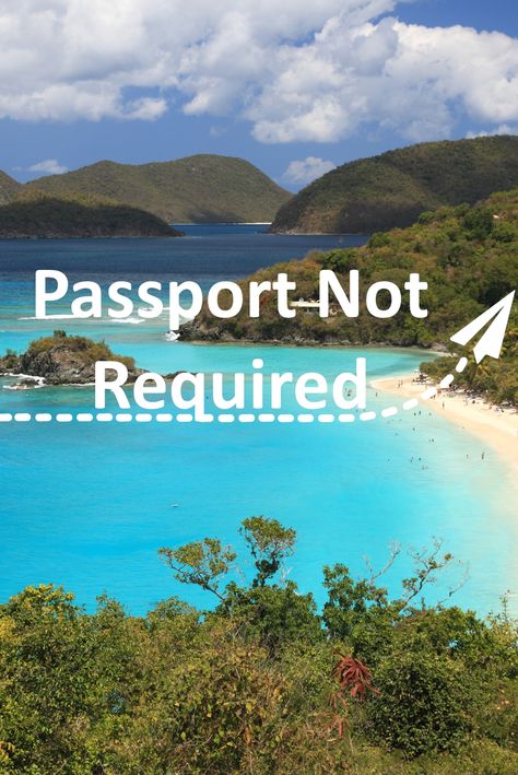 Have you always wanted to go somewhere exotic, but didn't want to go through the passport application process? You can, and you're not alone! No Passport Needed Travel Destinations, Non Passport Vacations, Tropical Places, Passport Application, Quick Weekend Getaways, Adventure Travel Explore, Caribbean Travel, You're Not Alone, Tropical Vacation