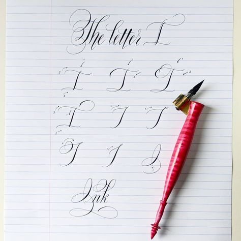 The letter I ~ here are a handful of variations for you! Continue to practice your ABC's! ✍️ #theletteri #calligraphylessons… Calligraphy Fonts Alphabet, The Letter I, English Calligraphy, Calligraphy Video, Calligraphy Lessons, Pointed Pen Calligraphy, Hand Lettering Styles, Calligraphy Tutorial, Copperplate Calligraphy