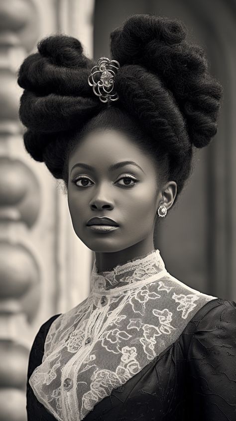 Ancient Black Hairstyles, Editorial Hairstyles Black Women, Afrofuturism Hairstyles, Black Editorial Hair, African Hair History, Black Hair History, Editorial Hair Black Model, Afro Hair Art, African American Beauty