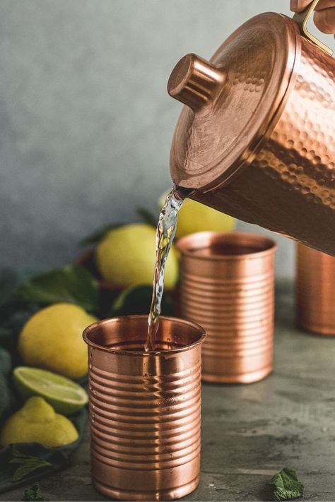 Copper Pitcher, Bedside Carafe, Copper Mug, Copper Water Bottle, Copper Jug, Metal Tumbler, Copper Utensils, Copper Vessel, Copper Cups