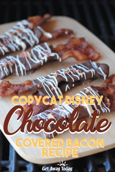 Bacon Desserts, Chocolate Covered Bacon, Bacon Chocolate, Recipe Copycat, Gluten Free Puff Pastry, Chocolate Bacon, Bacon Recipe, Chocolate Covered Treats, Candied Bacon