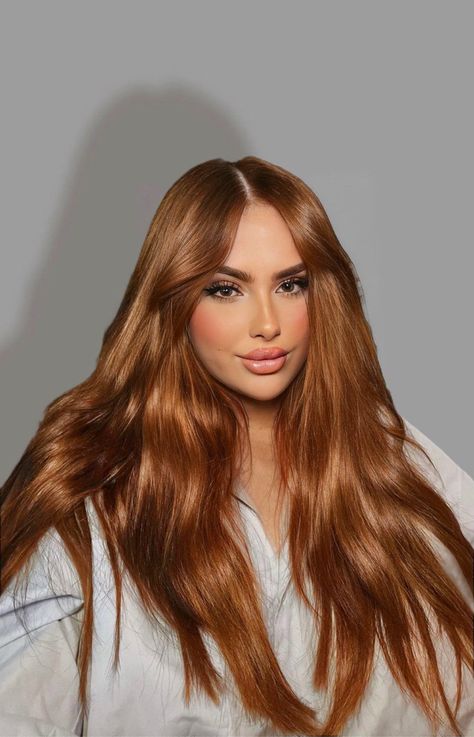 Copper Hair Makeup Ideas, Bright Copper Hair With Highlights, Copper Hair On Latinas, Pregnancy Hairstyles, Ash Blonde Hair Balayage, Hair Style Girl, Curly Hair Care Routine, Hair Curling Tips, Girl Hairstyle