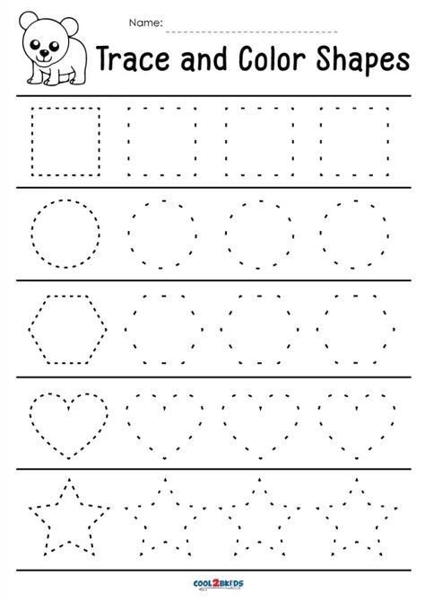 Trace Shapes Preschool Free Printable, Tk Worksheets Free Printable, Tracing Shapes Free Printable, Prewriting Worksheets Free Printable, Toddler Tracing Printables Free, Preschool Dot Marker Printables Free, Line Tracing Worksheets Free Printables, Printable Tracing Worksheets Preschool, Toddler Worksheets Printable Free