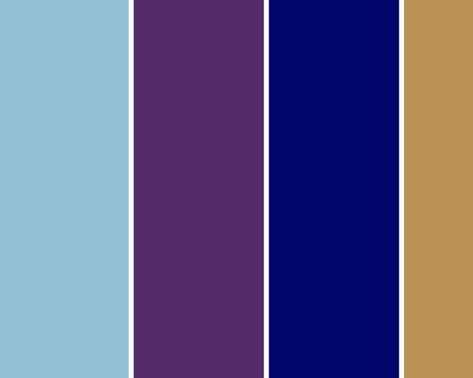 wedding color palette of dusty blue, navy, purple and copper Purple And Copper, Wedding Color Palettes, Navy And Copper, Royal Purple Color, Blue Color Combinations, Wedding Color Combos, Purple Color Palettes, Gold Color Palettes, Gold Palette