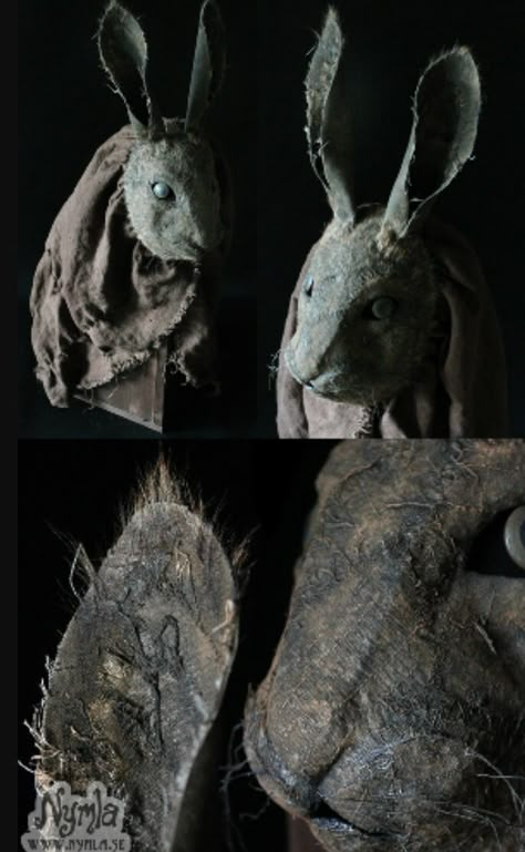 Paper Mache Rabbit Mask, Creepy Rabbit, Rabbit Mask, Folk Horror, Halloweenský Makeup, Armadura Cosplay, Creepy Masks, Monster Ideas, Paper Mache Mask