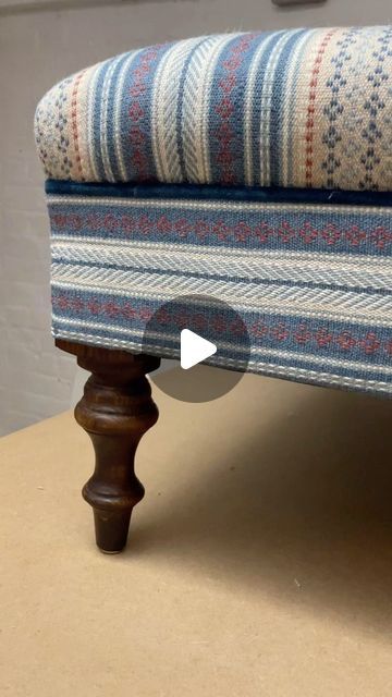 48 likes, 4 comments - bespokefootstoolco on February 20, 2024: "In “Apollo Stripe” by @pukkaprint , another lovely project for for @uns.hobbs and another lov..." Foot Stool Ideas, Ottoman Footstool, Country Home, Float, Ottoman, Weaving, Red