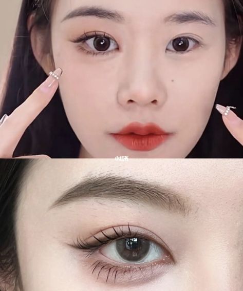 Korean “aegyo sal” makeup is making a comeback in 2022 – here’s how you can create wider, brighter-looking eyes – Beauty magazine for women in Malaysia – Beauty tips, discounts, trends and more East Asian Eye Makeup, Wider Eyes Makeup, Korean Aegyo Sal Makeup, Aegyo Sal Tutorial, Aegyo Sal Makeup, Small Eyes Makeup, Kpop Makeup Tutorial, Blue Eyeshadow Tutorial, Korean Eyeshadow