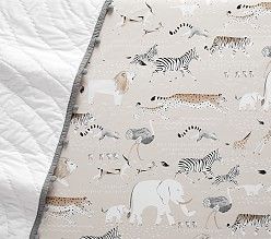 Baby Boy Nursery Bedding, Pottery Barn Baby, Boy Nursery Bedding, Crib Fitted Sheet, Pretty Bedding, Baby Boy Nursery, Baby Sleep Problems, Safari Party, Safari Nursery