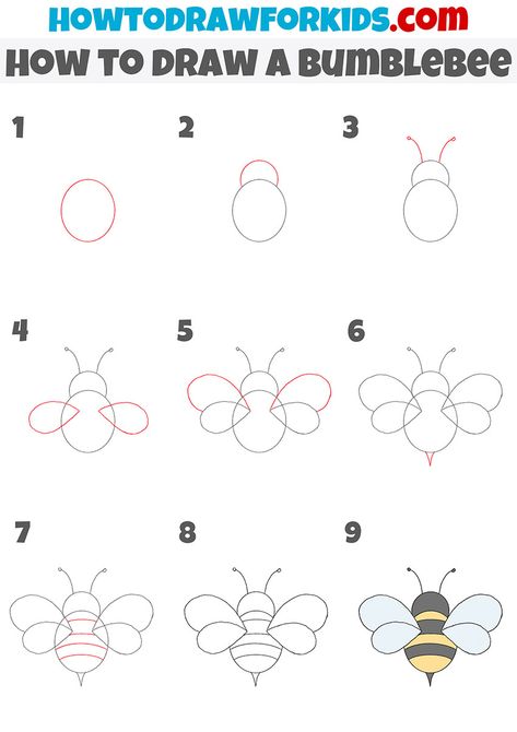 How To Draw A Bumblebee Step By Step, How To Draw Bugs Step By Step, How To Draw Insects Step By Step, How To Draw A Honeycomb, How To Draw A Bee Step By Step, How To Draw A Bumble Bee, How To Draw A Bee, Bee Drawing Easy, Draw Bee