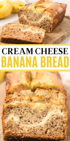 Banana Bread Recipe With Cream Cheese, Cream Cheese Banana Bread Recipe, Best Moist Banana Bread, Banana Bread With Cream Cheese, Bisquick Banana Bread, Banana Bread Cream Cheese, Banana Bread Moist, Cream Cheese Banana Bread, Loaf Breads