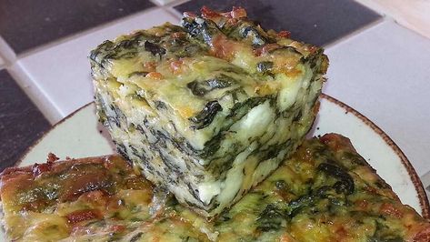 Greek Spinach and Cheese Quiche Squares | Allrecipes Quiche Squares, Spinach And Cheese Quiche, Quiche Bites, Best Scalloped Potatoes, Greek Spinach, Spinach Quiche, Cheese Quiche, Instant Recipes, Scalloped Potatoes