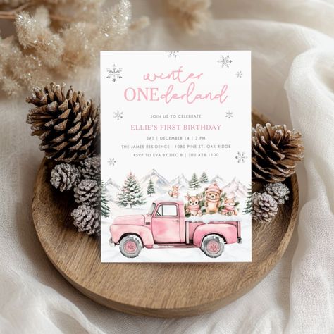 Winter Onederland First Birthday Invitation Oh What Fun It Is To Be One Birthday Invitation, Winter First Birthday Themes, Winter Onederland Invitations, Dec 8, Winter Wonderland Birthday, Birthday Themes For Boys, Winter Onederland, Winter Birthday, First Birthday Themes