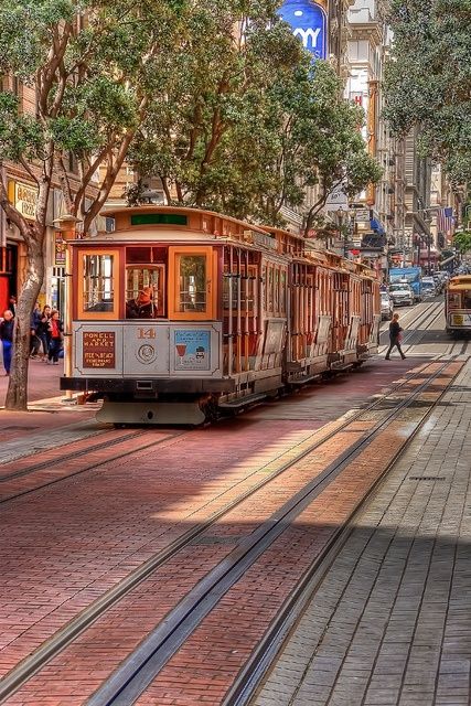 colors of The City San Francisco Cable Car, Hdr Photography, California Dreamin', San Fran, San Francisco Bay, San Francisco Bay Area, Favorite City, Goa, Travel Usa