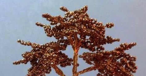 Bonsai Making, Wire Art Sculpture, Wire Tree Sculpture, Wire Trees, Wire Flowers, Wire Tree, Crystal Tree, Gold Tree, Tree Sculpture