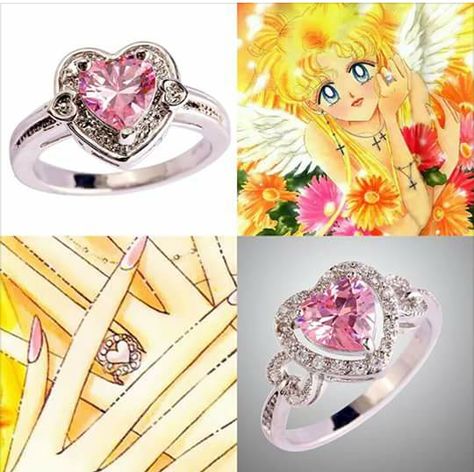 Sailor Moon Engagement Ring, Sailor Moon Ring, Sailor Moon Merch, Sailor Moon Super S, Sailor Moon Wedding, Nerdy Jewelry, Fairytale Wedding Theme, Saylor Moon, Moon Board