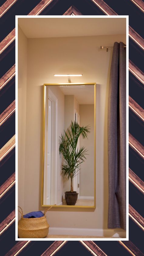 Create this beautiful dressing mirror that suites your decor and elevate your space. Nissedal Mirror Hack Gold, Ikea Almarod Mirror, Ikea Mirror Nissedal, Toftbyn Mirror Ikea Hack, Råmebo Mirror Ikea, End Of Hallway Mirror Ideas, Nissedal Mirror Ikea Ideas, Ikea Nissedal Mirror Hack, Lindbyn Mirror Ikea Hack